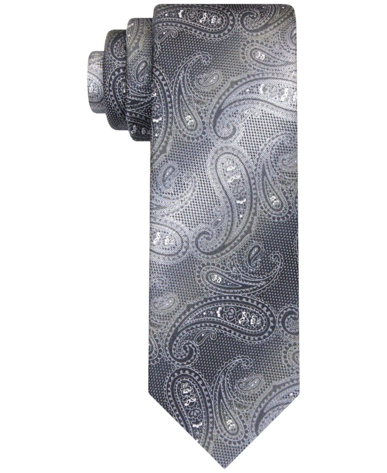 Мужской длинный галстук с мерцающим пейсли Van Heusen