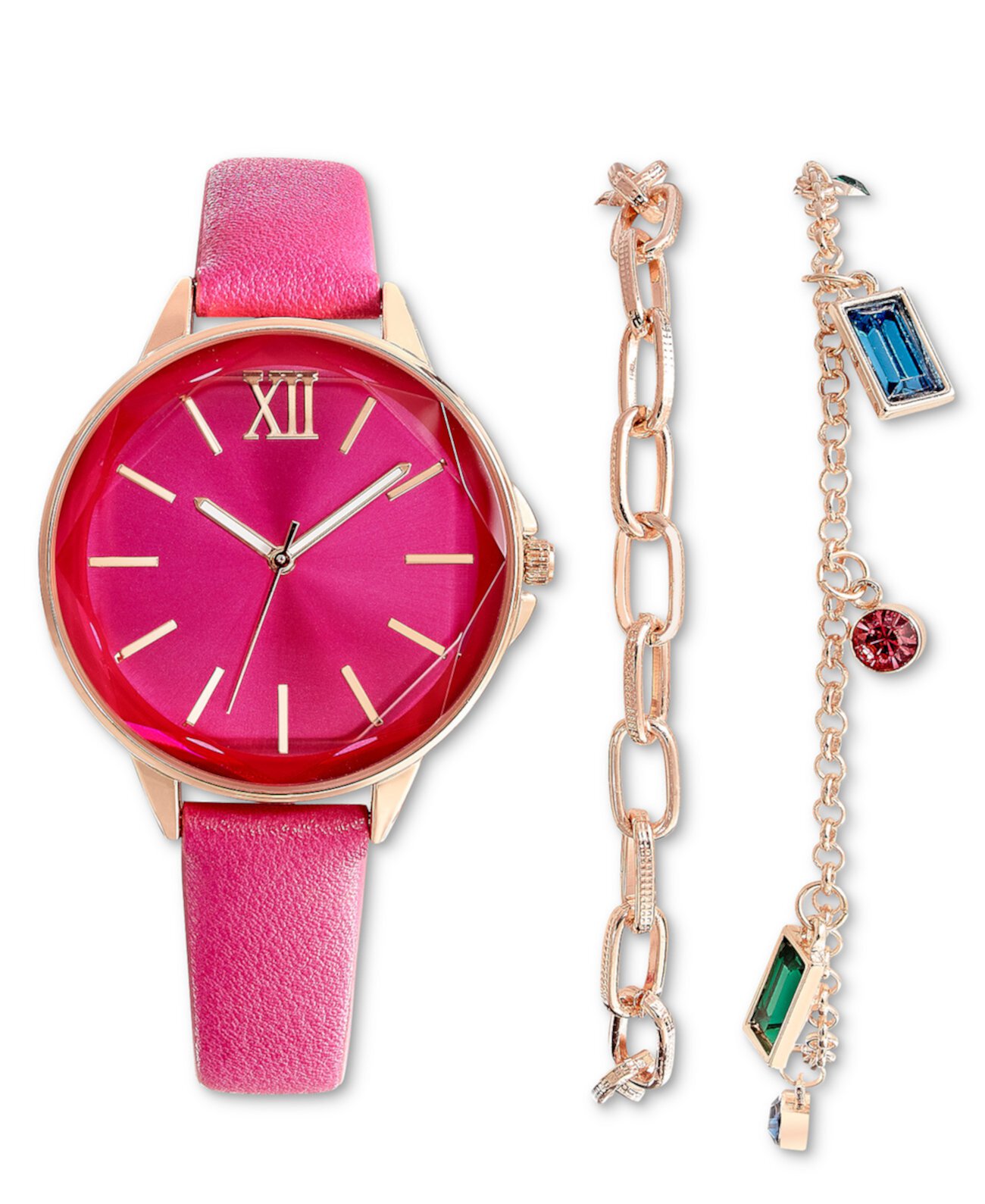Подарочный набор женских часов с розовым ремешком, 36 мм, созданный для Macy's I.N.C. International Concepts