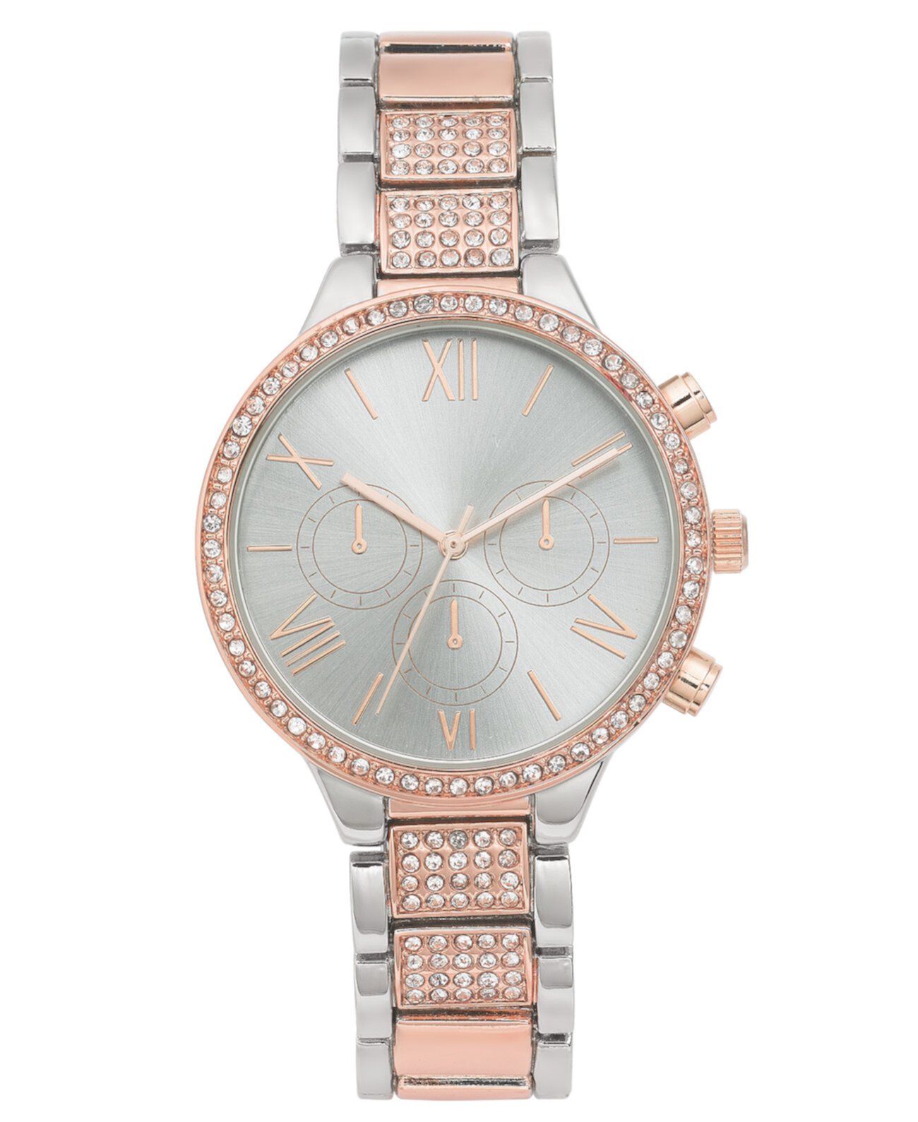 Женские двухцветные часы-браслет диаметром 37 мм, созданные для Macy's I.N.C. International Concepts