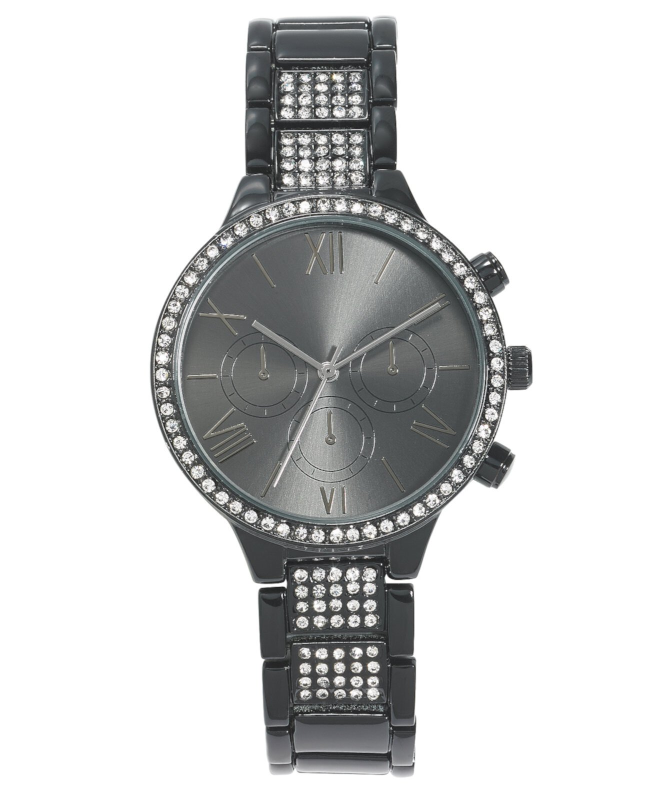 Женские черные часы-браслет 37 мм, созданные для Macy's I.N.C. International Concepts