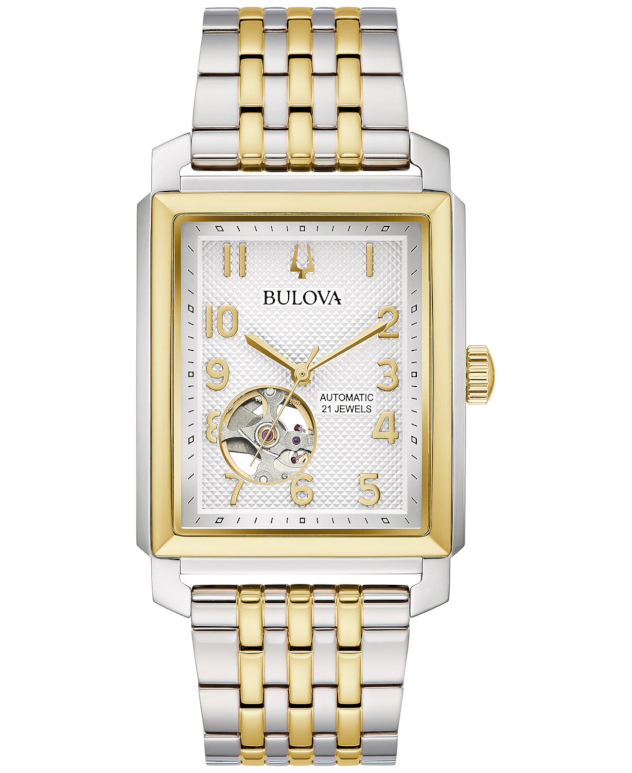 Механические часы Bulova Classic Sutton с браслетом из нержавеющей стали двухцветный, 33мм Bulova