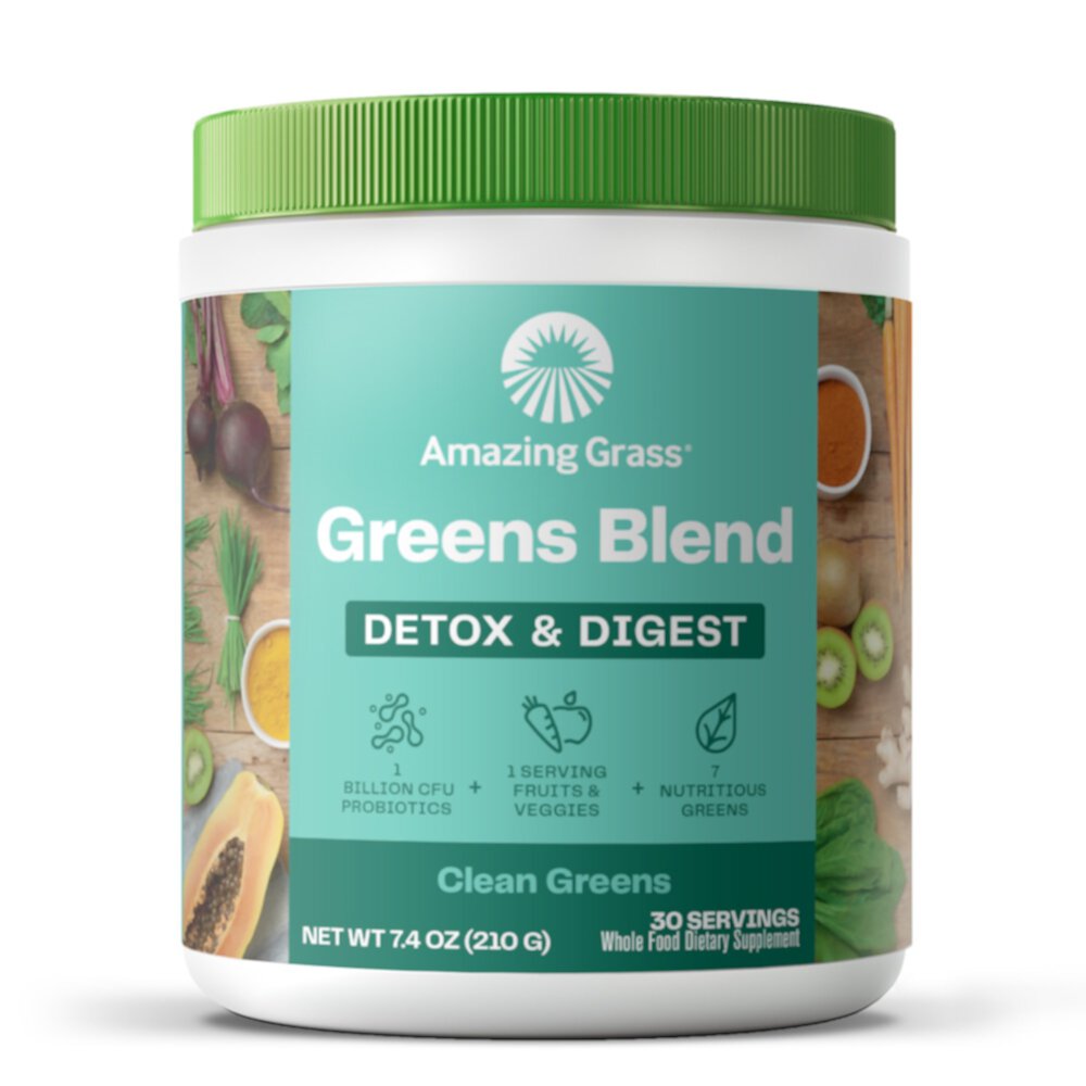 Green Blend, Детокс и Пищеварение - 30 порций - Amazing Grass Amazing Grass