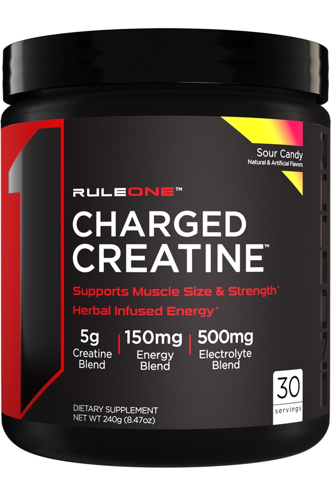 R1 Charged Creatine Sour Candy -- 30 Servings (Порции) (8.47 oz (Унции)) Rule One Proteins