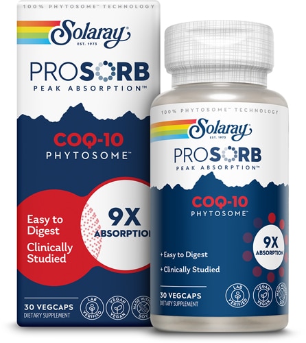 Prosorb CoQ10 9x - 30 растительных капсул - Solaray Solaray