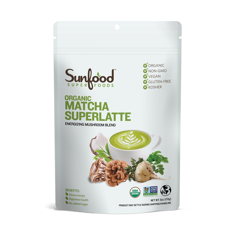 - Superfoods Matcha Superlatte – 6 унций Sunfood