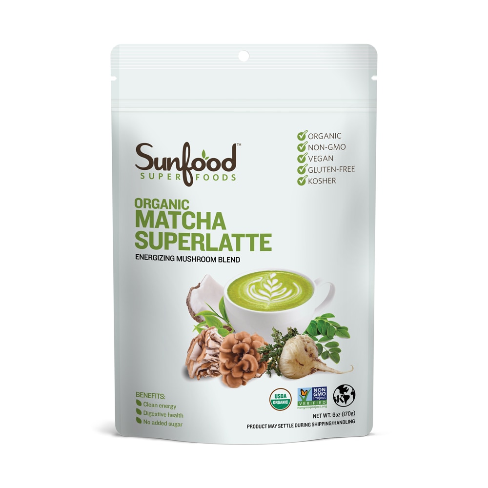 - Superfoods Matcha Superlatte -- 6 oz (Унции) Sunfood