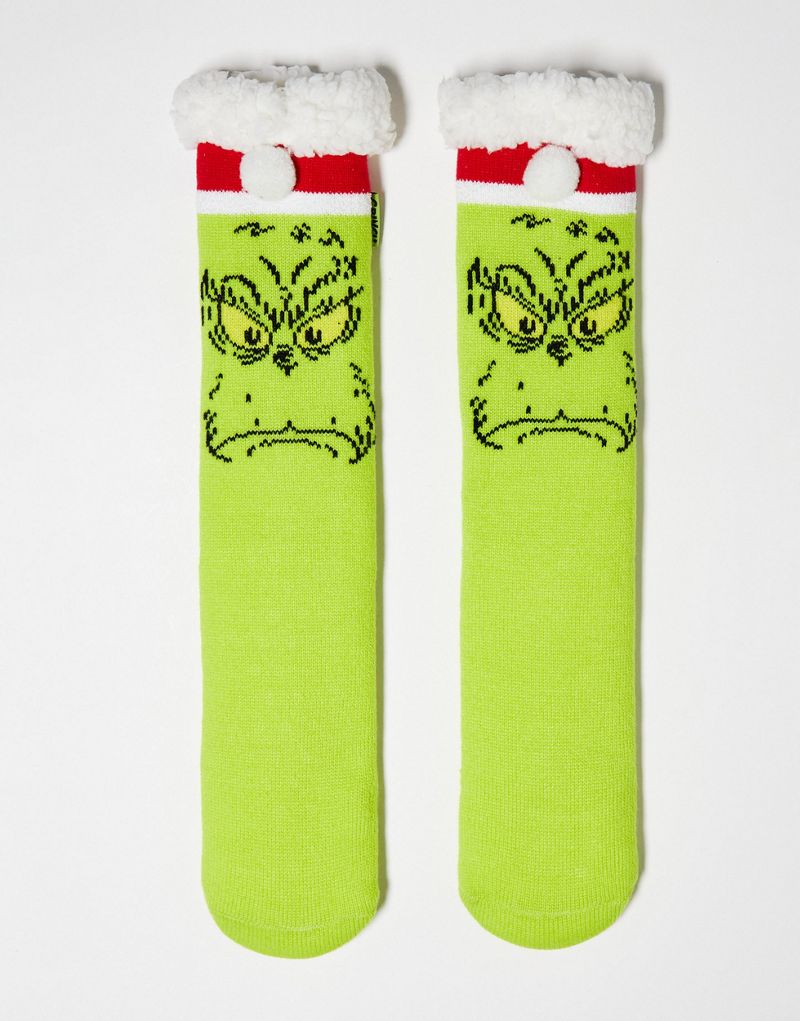 Зеленые носки-тапочки "Рождественский Гринч" ASOS DESIGN ASOS DESIGN