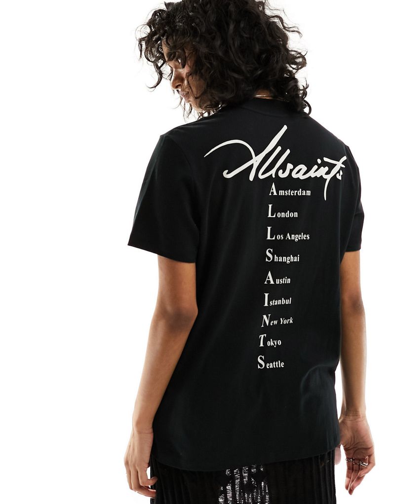 Черная футболка-бойфренд AllSaints Callie AllSaints