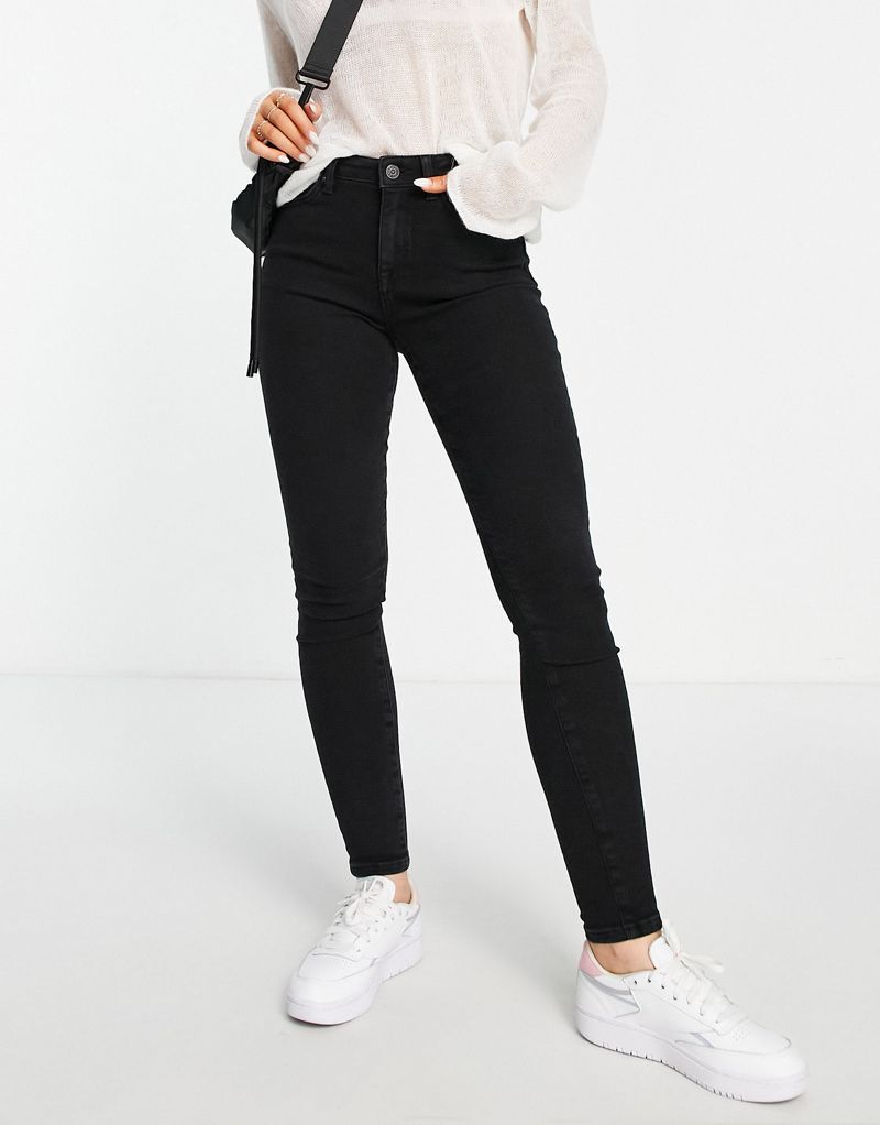 Черные джинсы средней посадки Selected Femme Selected