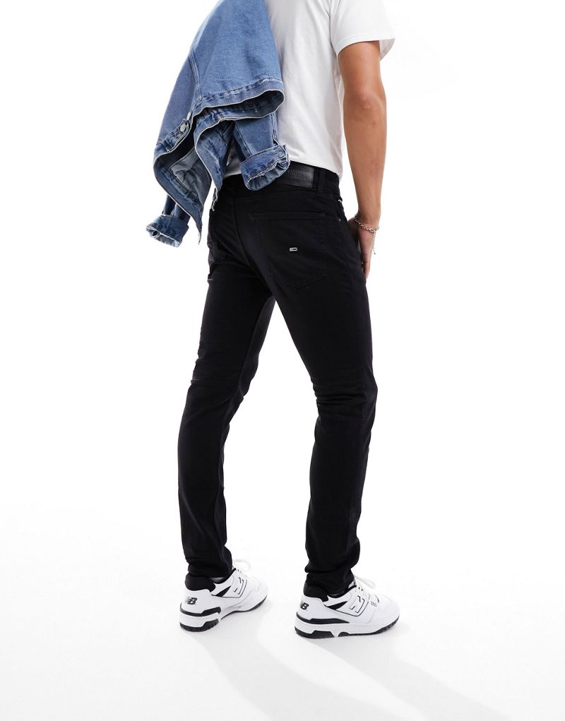 Черные узкие зауженные джинсы Tommy Jeans austin Tommy Jeans