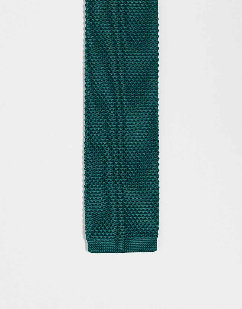 Зеленый вязаный галстук Twisted Tailor Twisted Tailor