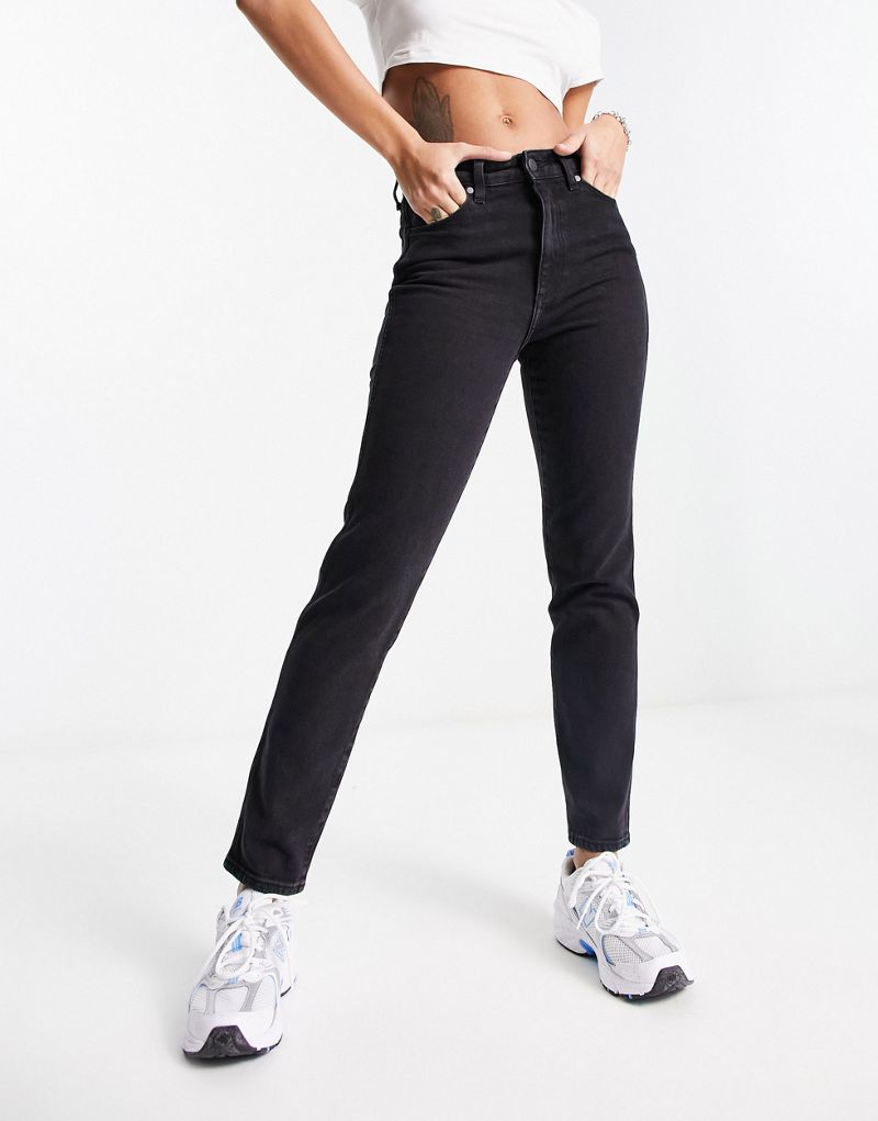 Заклепочные джинсы Wrangler с высокой талией, для женщин Wrangler