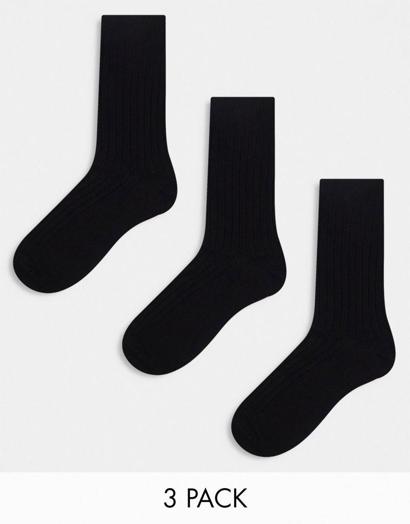 Комплект из трех черных носков Weekday noah Weekday