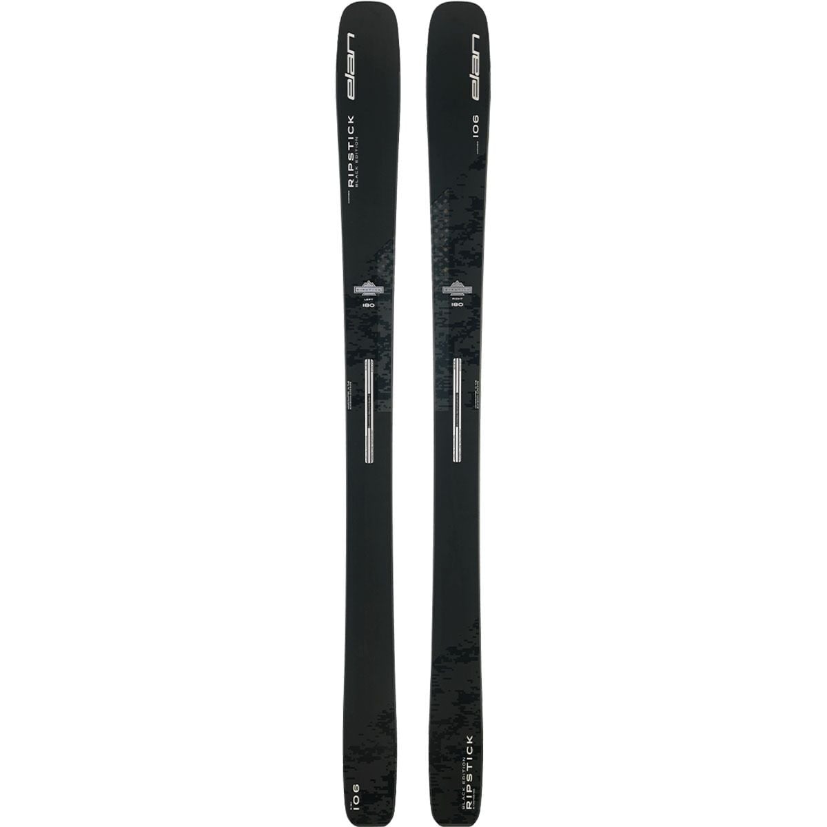 Лыжи Ripstick 106 Black Edition - Бэккантри лыжи, 106 мм ширина, углеродные стержни, асимметричный профиль Elan