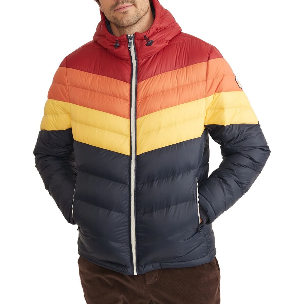 Мужская Куртка Marine Layer Archive Colorblock Puffer Marine Layer