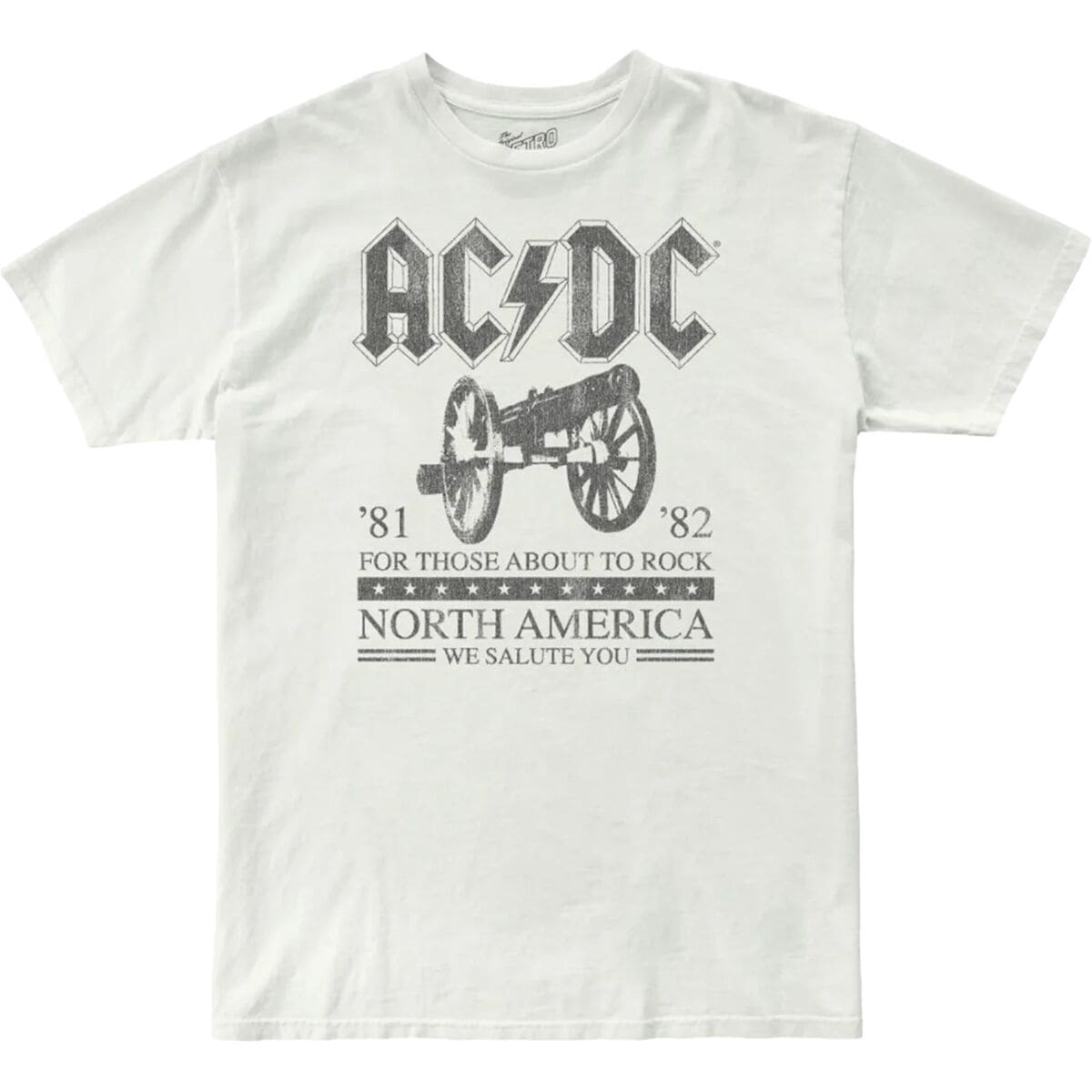 Унисекс Хлопковая Футболка Acdc About To Rock North America от Original Retro Brand Original Retro Brand