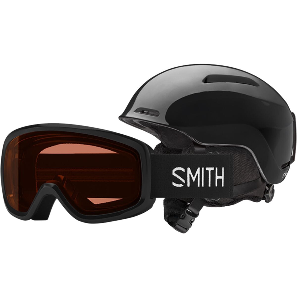 Шлем для сноуборда Smith Glide Jr. Mips + Горнолыжные очки Snowday Smith