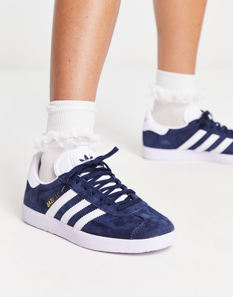 Унисекс кроссовки в стиле жизни adidas Originals Gazelle в темно-синем цвете Adidas
