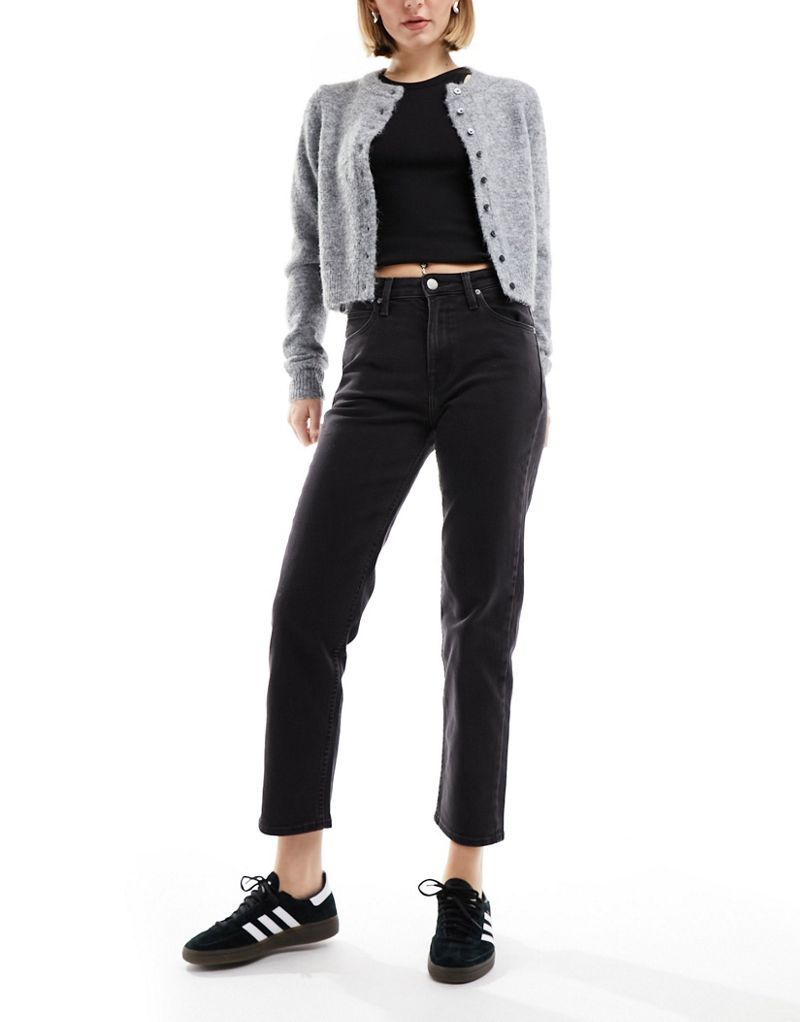 Черные прямые джинсы прямого кроя с завышенной талией Lee Jeans Carol LEE