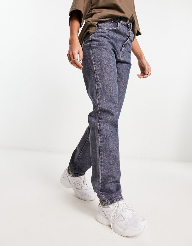 Сине-серые прямые джинсы с завышенной талией Waven — часть комплекта Waven