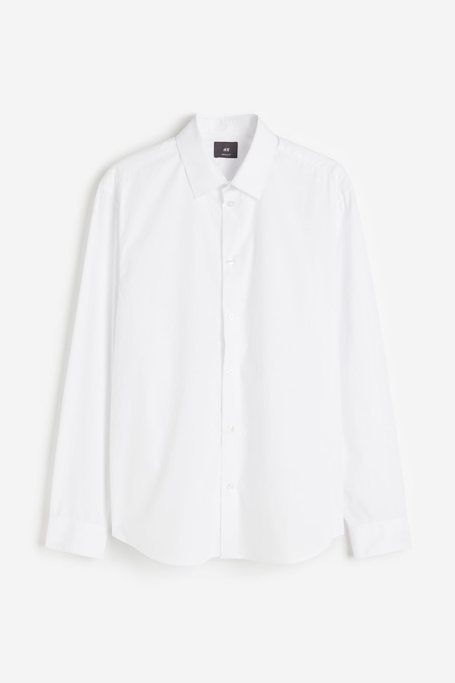 Рубашка из поплина стандартного кроя H&M
