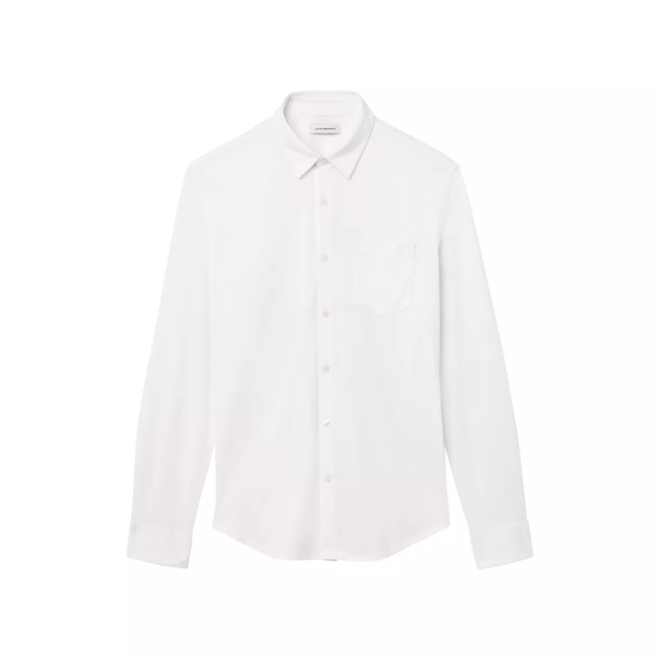 Мужская Повседневная Рубашка CLUB MONACO Cotton-Blend Button-Front Shirt Club Monaco