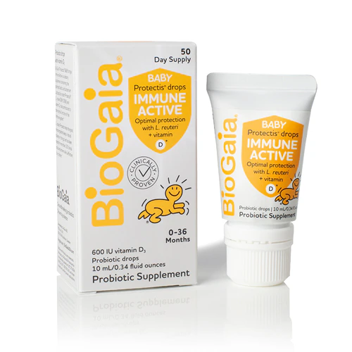 Baby Protectis Immune Active Probiotic Drops (Капли) 0-36 Months -- 100 million CFU - 0.34 fl oz (Жидкие унции) BioGaia