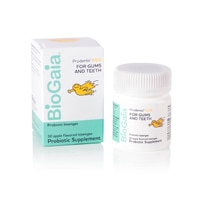 Kids Prodentis Gums & Teeth Probiotic Supplement Apple -- 200 million CFU - 30 Lozenges (Пастилки) BioGaia