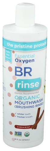 BR Органическая жидкость для полоскания рта с корицей — 16 жидких унций Essential Oxygen
