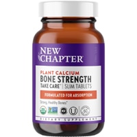 Bone Strength Take Care - Organic Plant Calcium Supplement -- 60 Vegetarian Slim Tablets (Тонкие таблетки) New Chapter