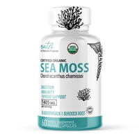 Certified Organic Sea Moss -- 1400 mg - 60 Capsules (Капсулы) Nutri