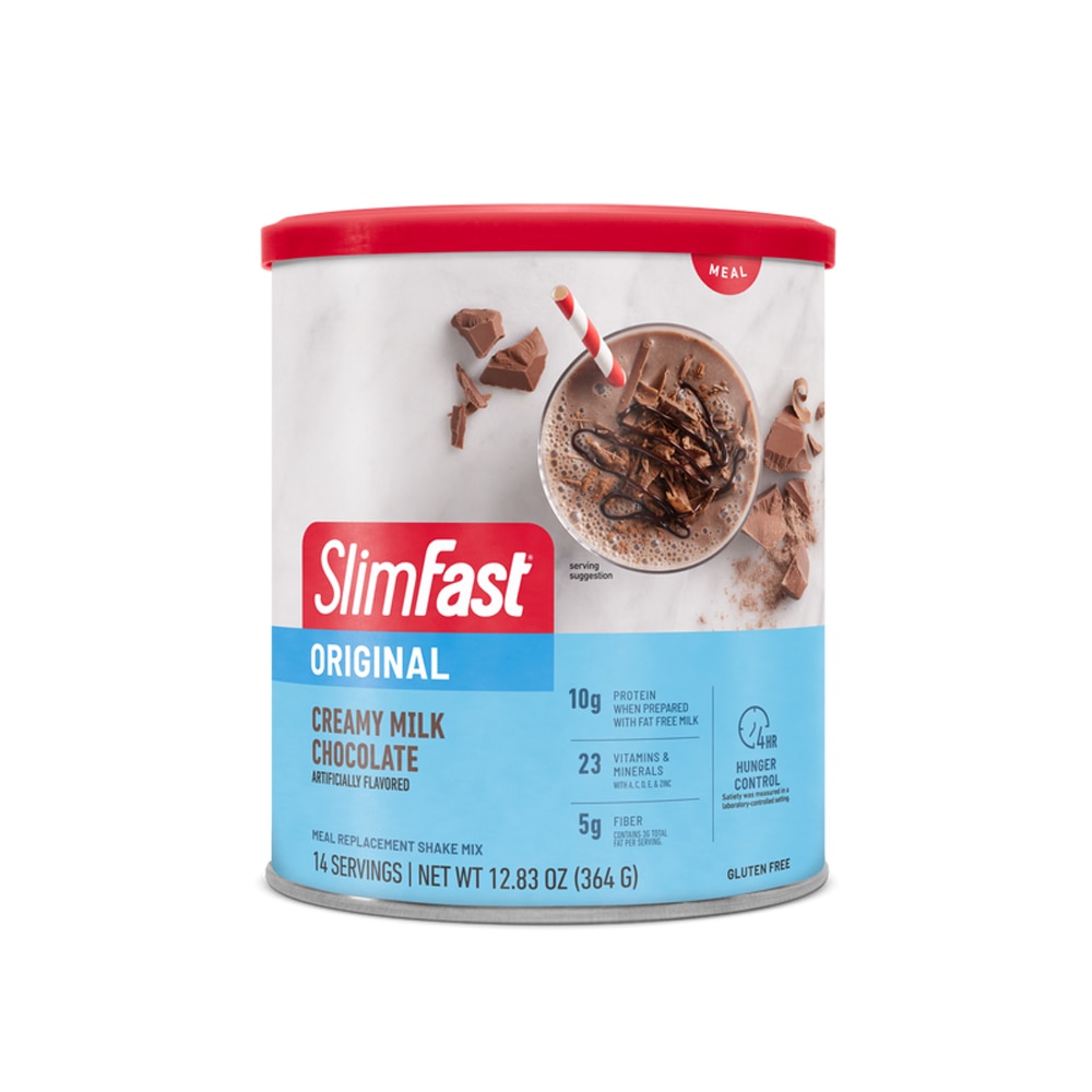 Оригинальный заменитель еды Смесь для смузи со сливками и молочным шоколадом — 14 порций SlimFast