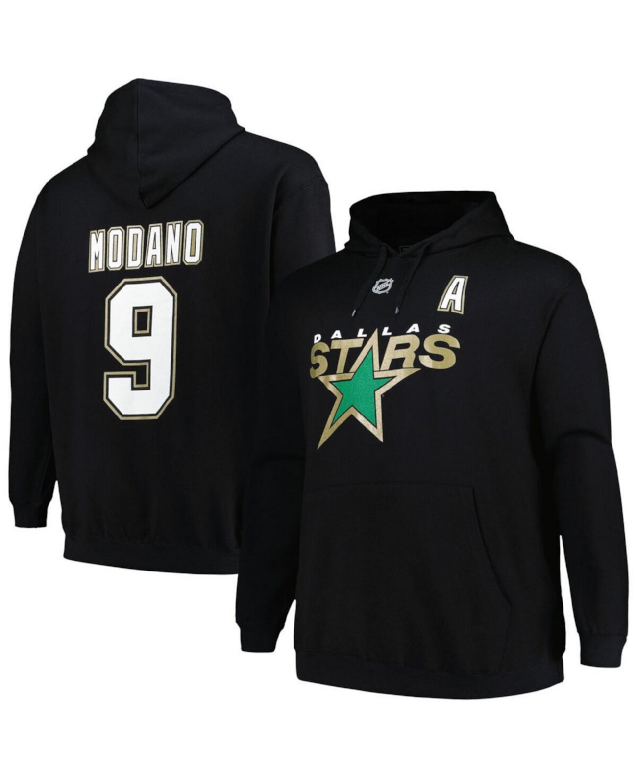 Мужской Пуловер Profile Mike Modano Чёрный Dallas Stars Profile