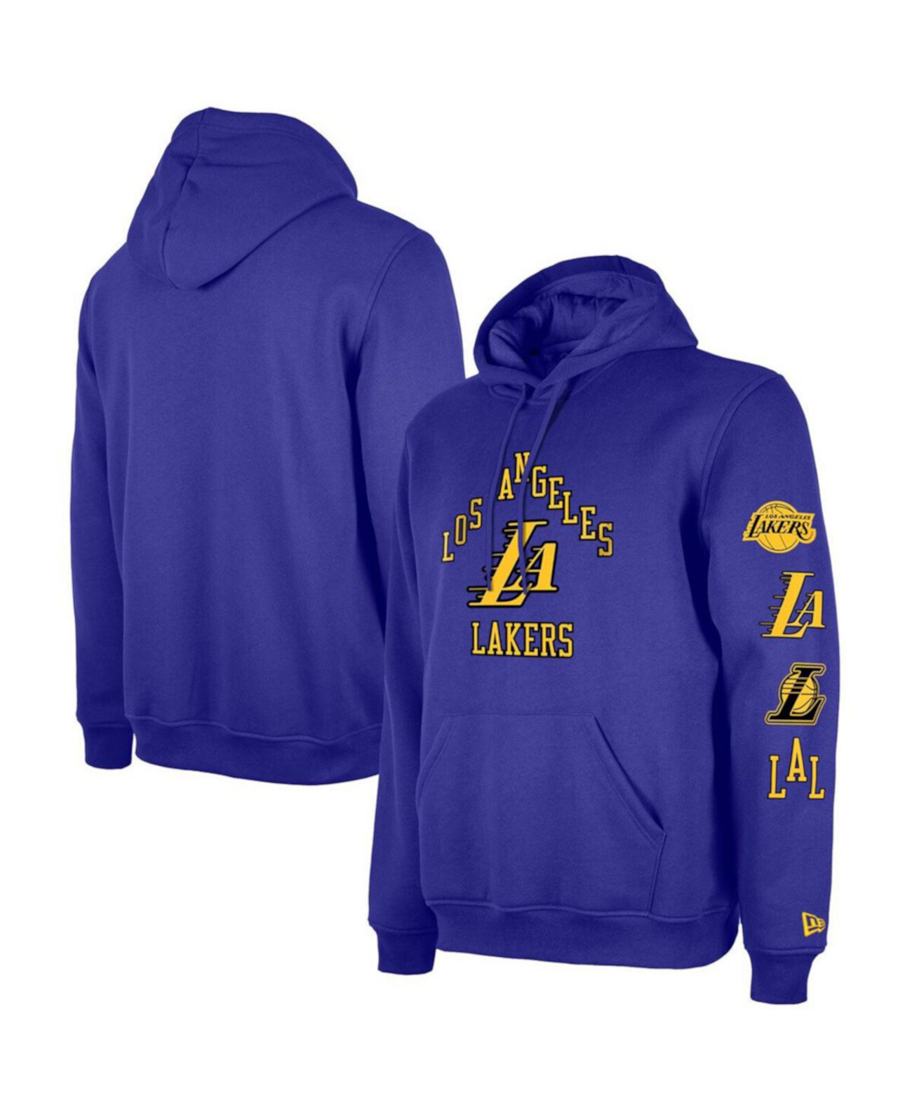 Мужской Пуловер New Era Los Angeles Lakers 2023/24 City Edition Big and Tall New Era