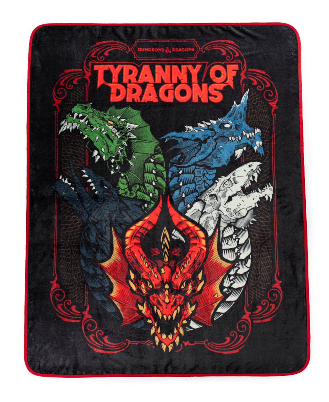 Плюшевый бросок «Тирания драконов», 46 x 60 дюймов Dungeons & Dragons