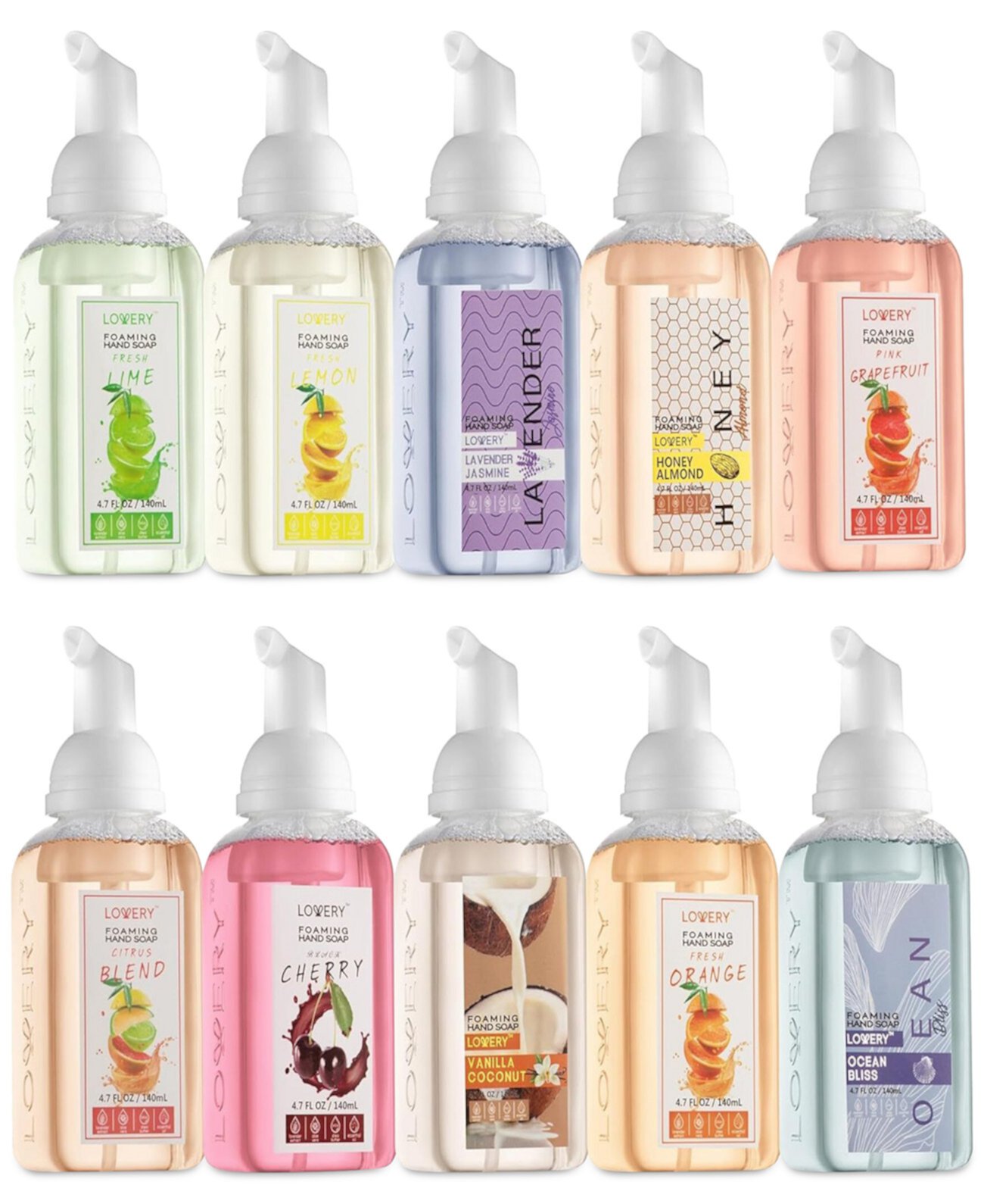 10-Pc. Foaming Hand Soap Gift Set Lovery