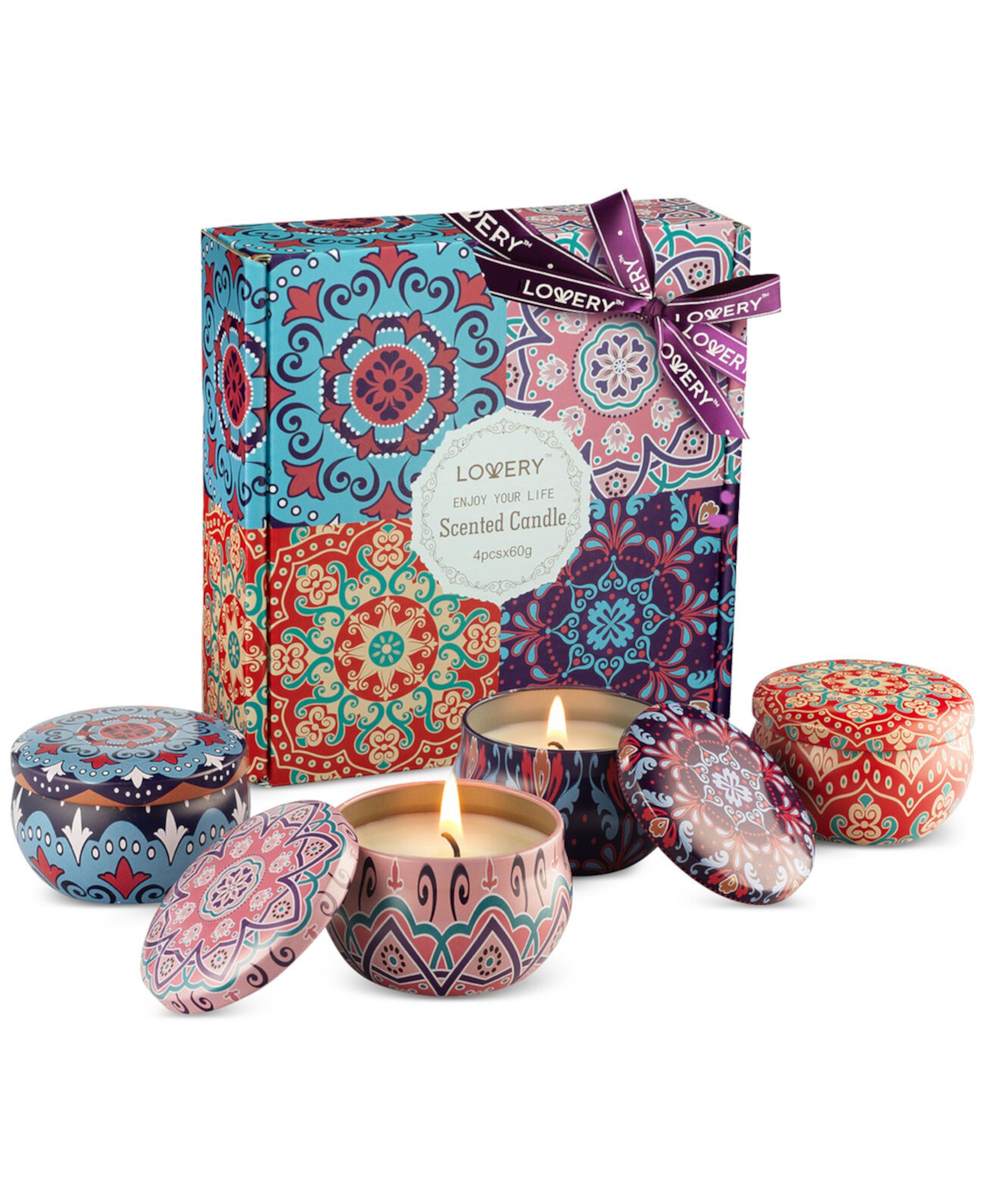 4-Pc. Travel Candle Gift Set Lovery