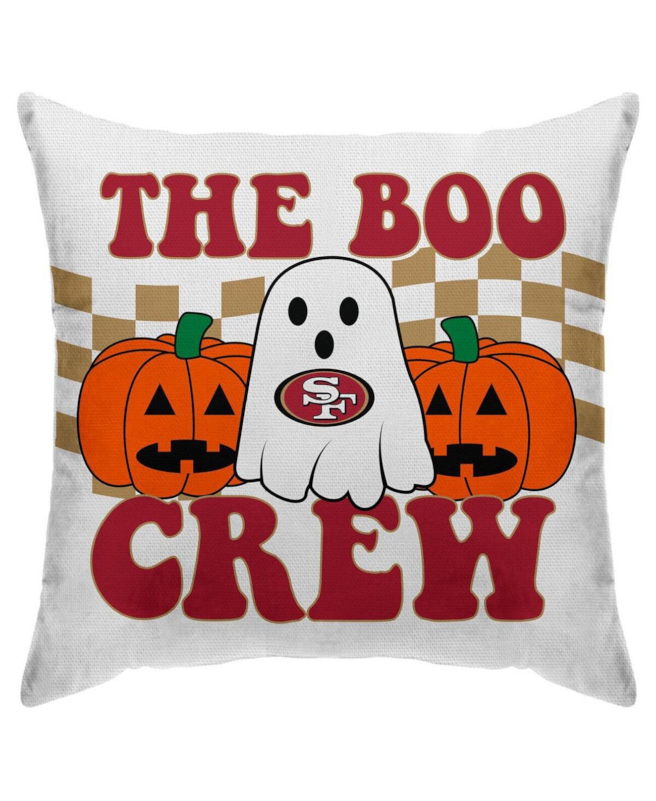 Чехол на подушку из ткани с декором из ткани San Francisco 49ers 18 x 18 дюймов Boo Crew Duck Pegasus Home Fashions