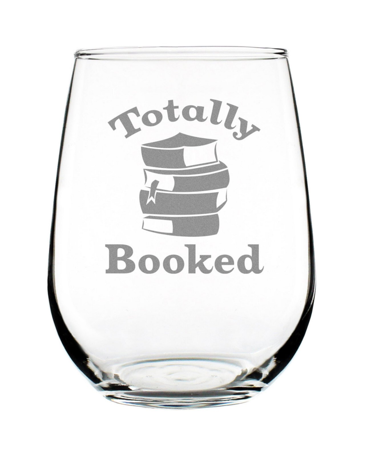 Подарочный бокал для любителей книг Totally Booked без ножки для вина, 17 унций Bevvee