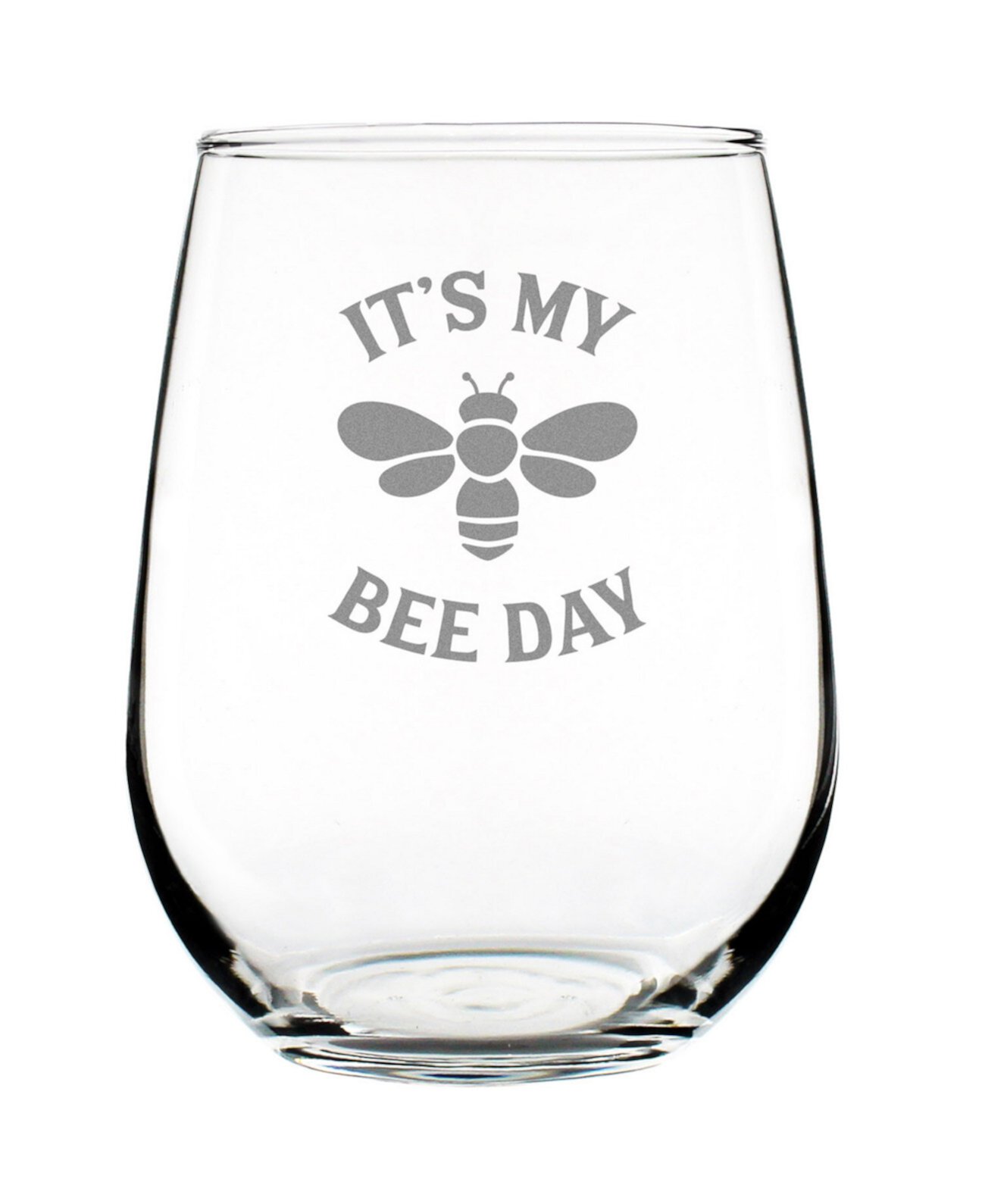 Подарки на день рождения Bee Day без бокала для вина, 17 унций Bevvee