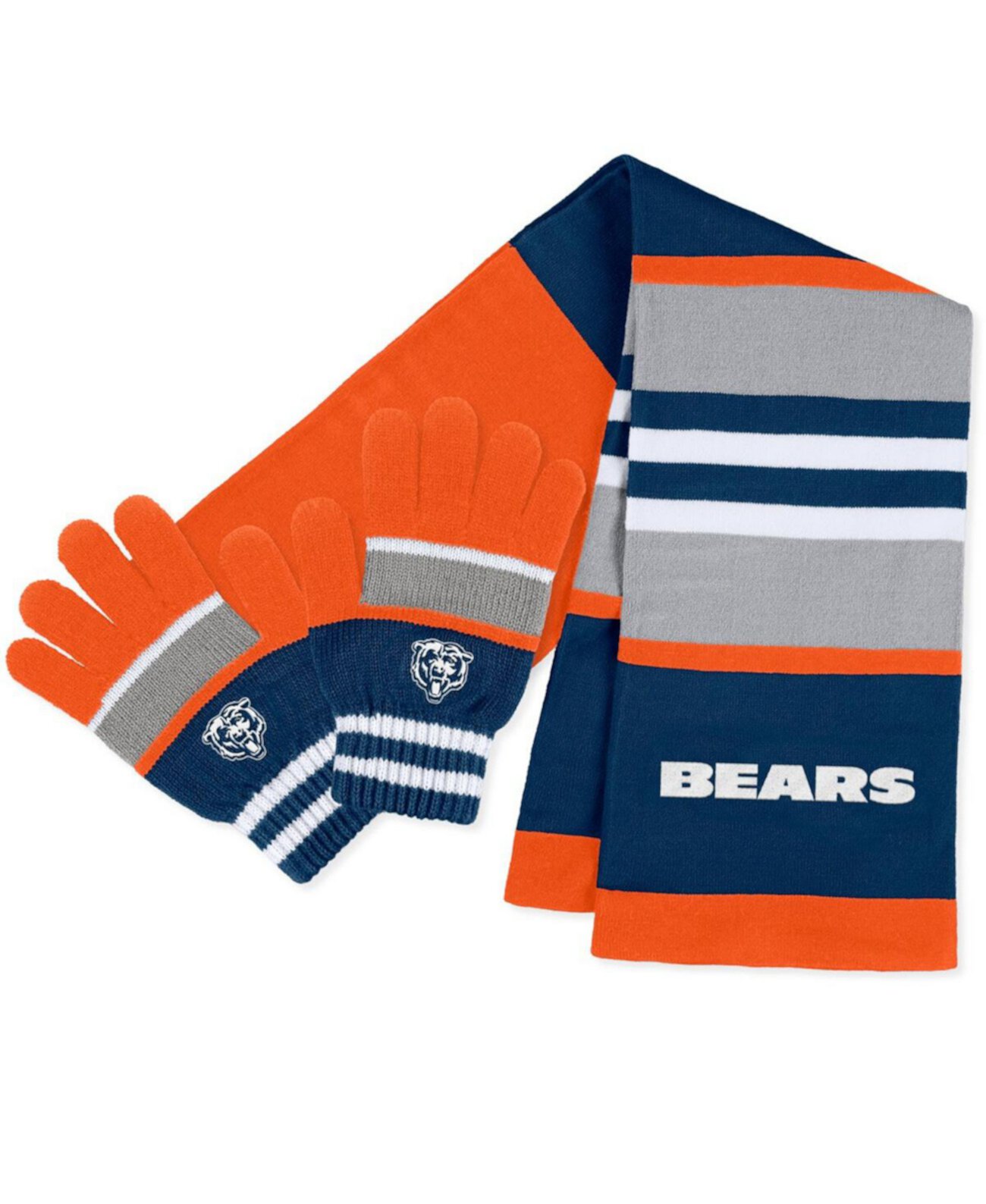 Длинный шарф WEAR by Erin Andrews Women's Chicago Bears Stripe WEAR by Erin Andrews