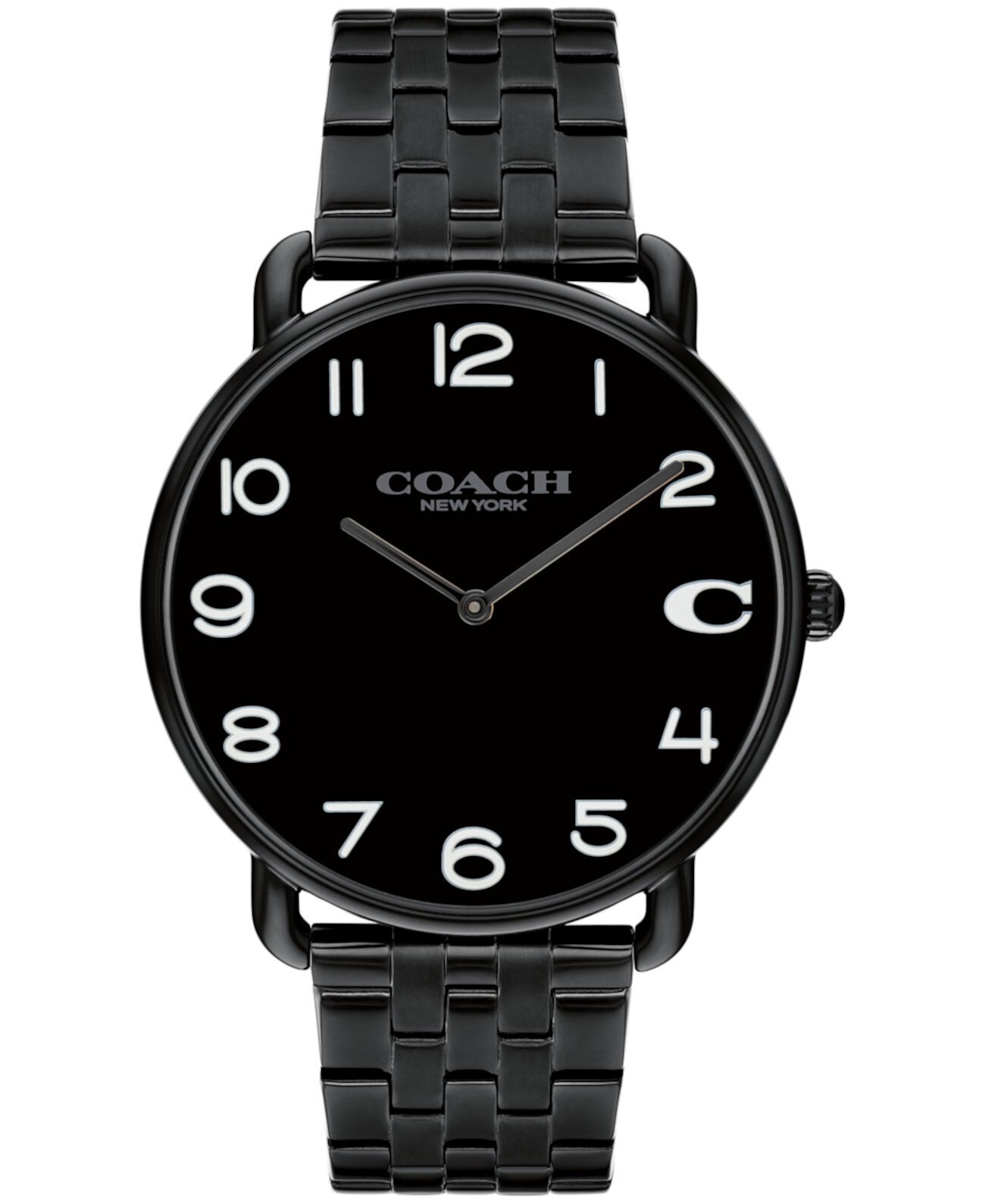 Мужские часы Elliot с черным браслетом из нержавеющей стали, 40 мм COACH