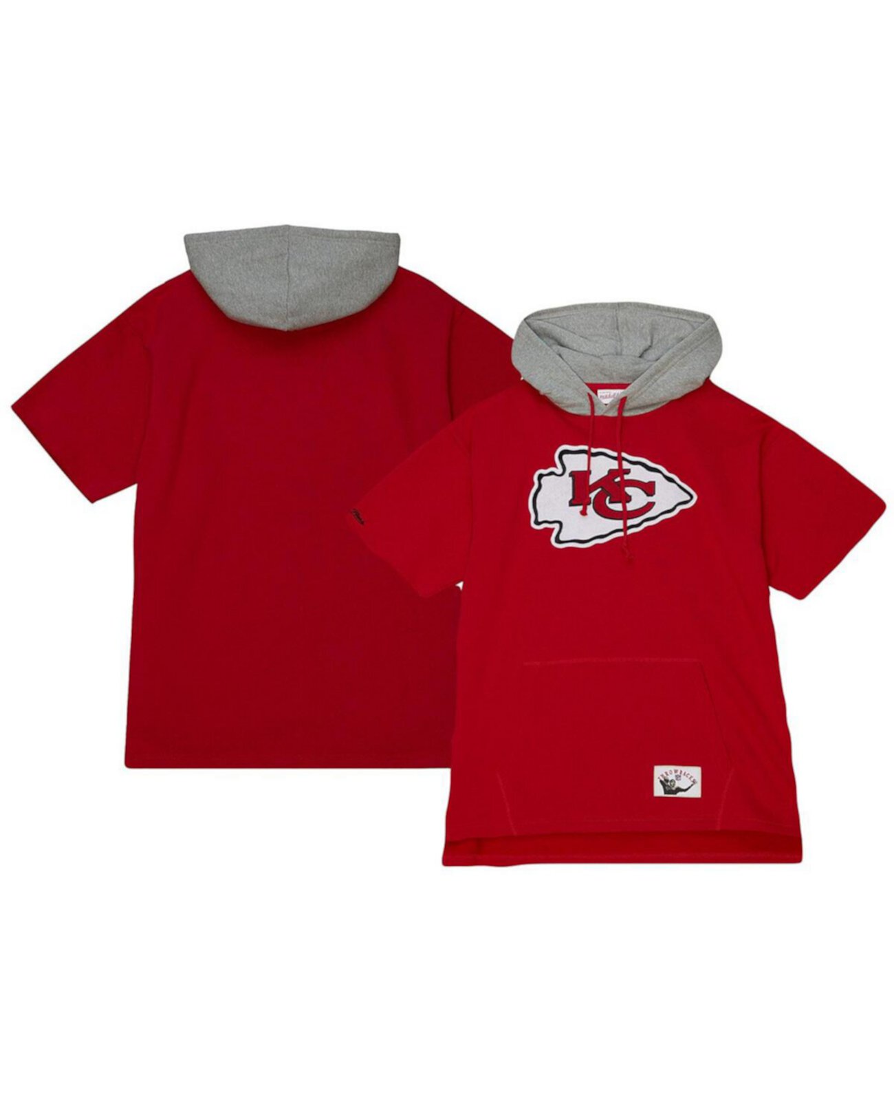 Мужской Пуловер Mitchell & Ness Kansas City Chiefs Postgame с Коротким Рукавом Mitchell & Ness