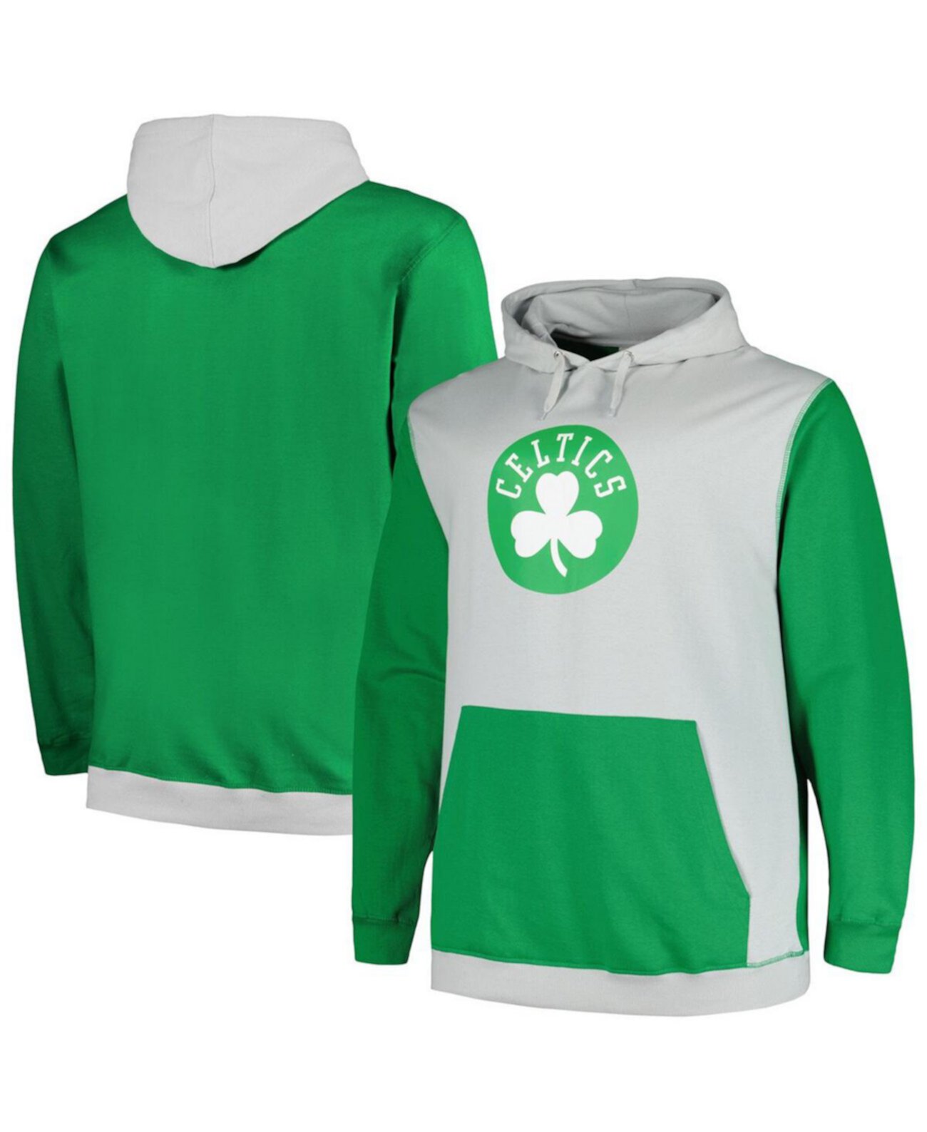 Мужское Худи Fanatics Primary Arctic Boston Celtics Fanatics