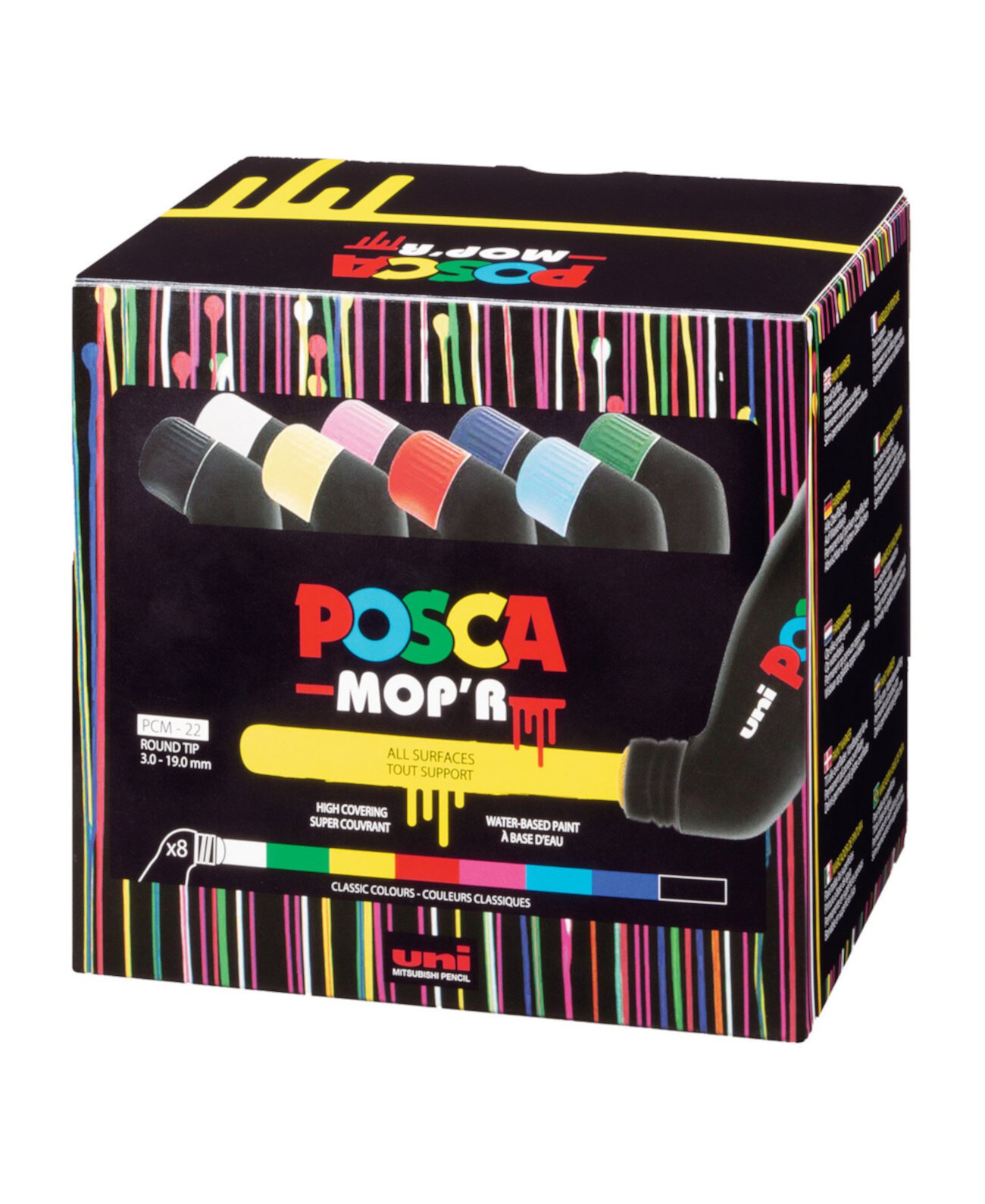 Маркеры MOP'R, набор из 8 шт. POSCA