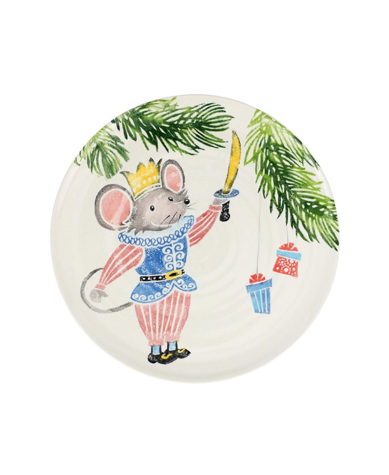 Nutcrackers Mouse King Round Platter VIETRI