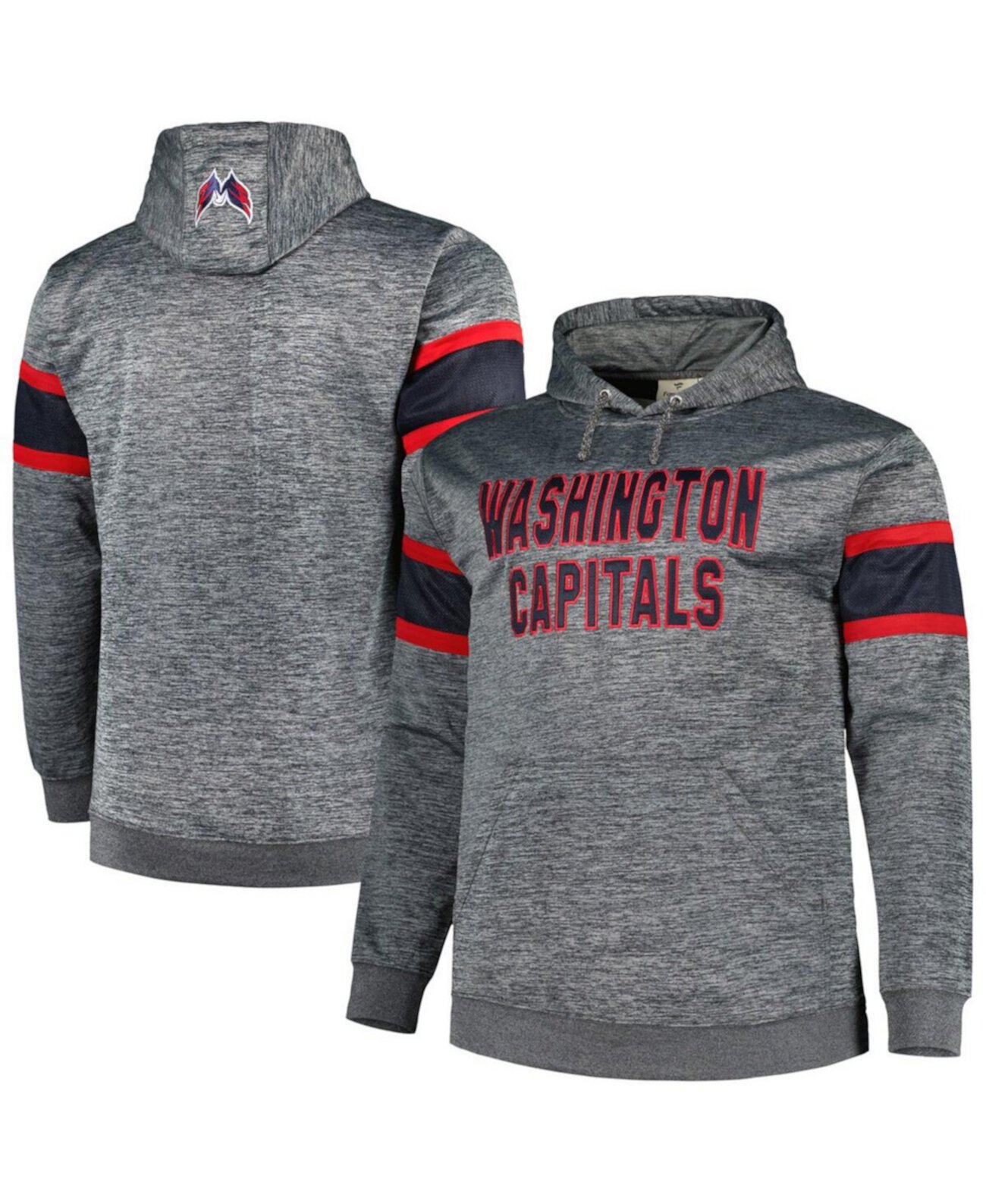 Мужское Худи Profile Washington Capitals Big and Tall Stripe Profile