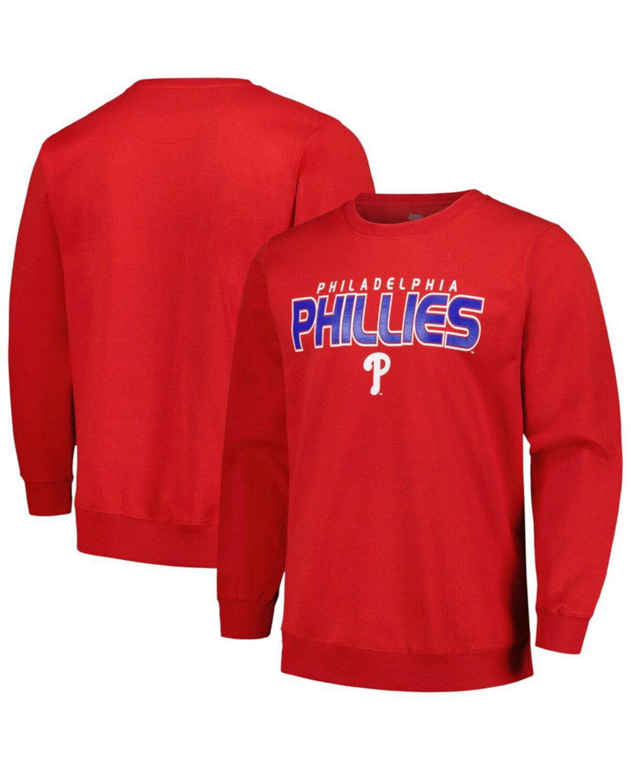 Мужской красный пуловер Philadelphia Phillies свитшот Stitches