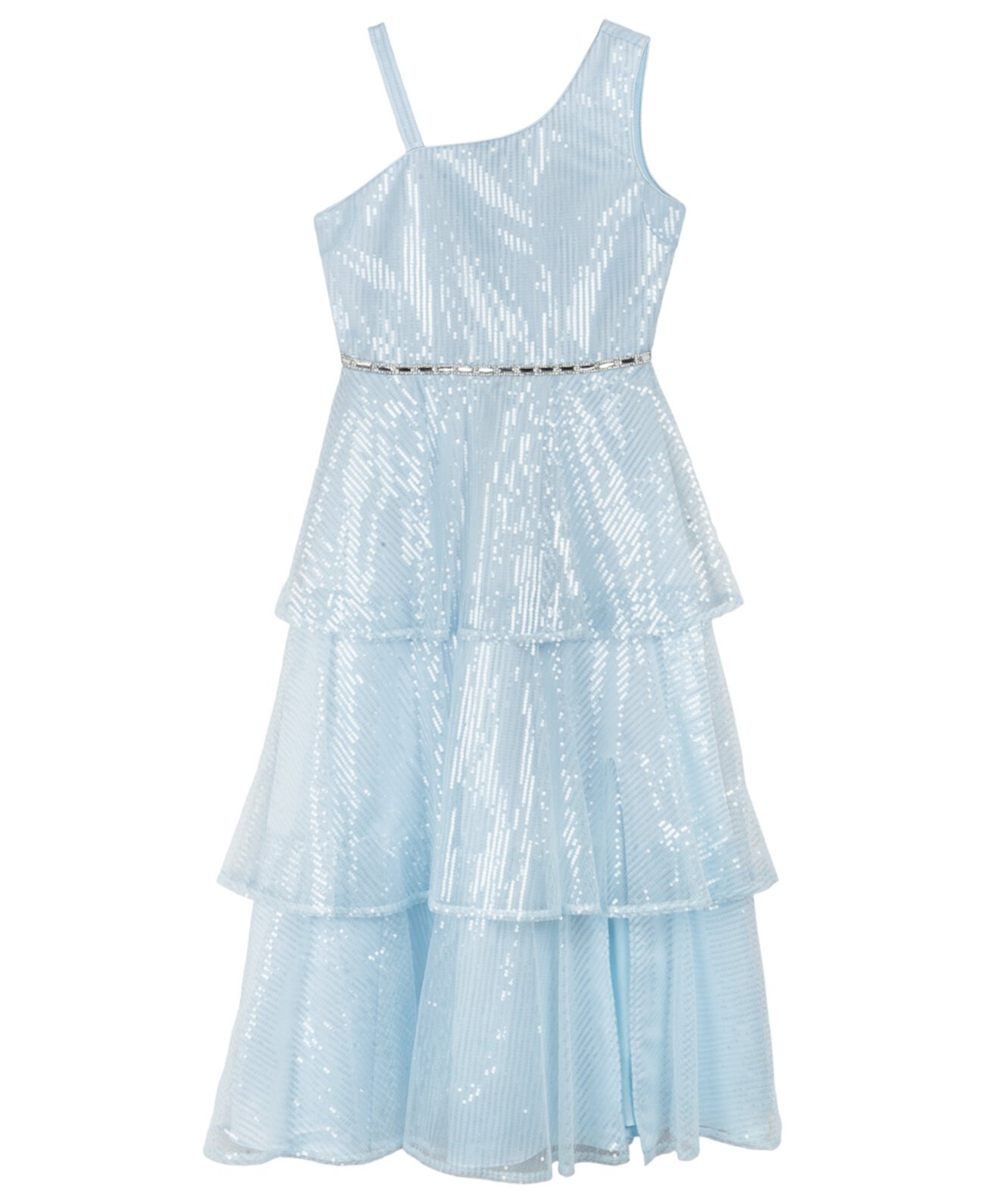 Асимметричное вечернее платье с пайетками для больших девочек Rare Editions