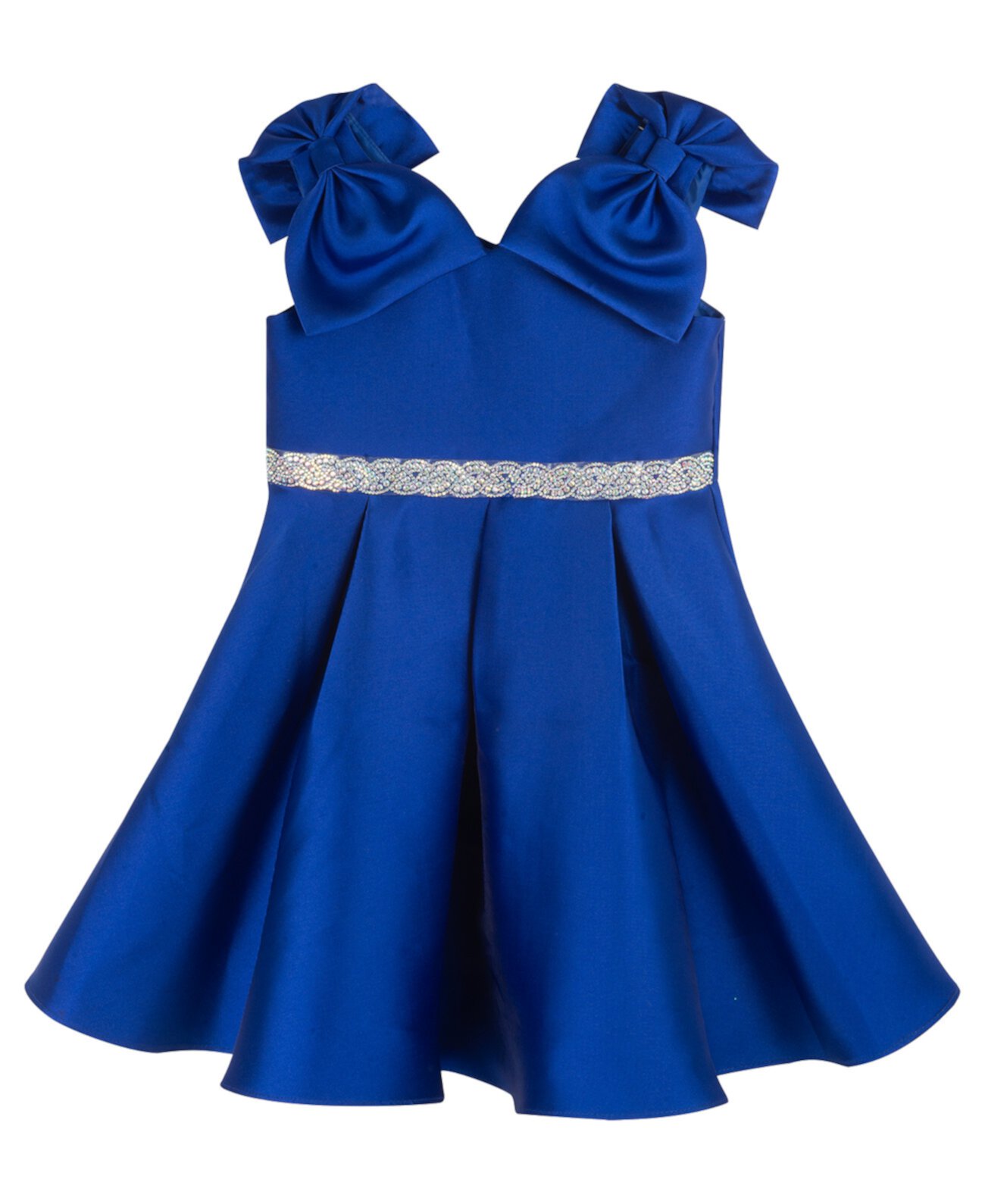 Плиссированное вечернее платье из микадо без рукавов для маленьких девочек Rare Editions
